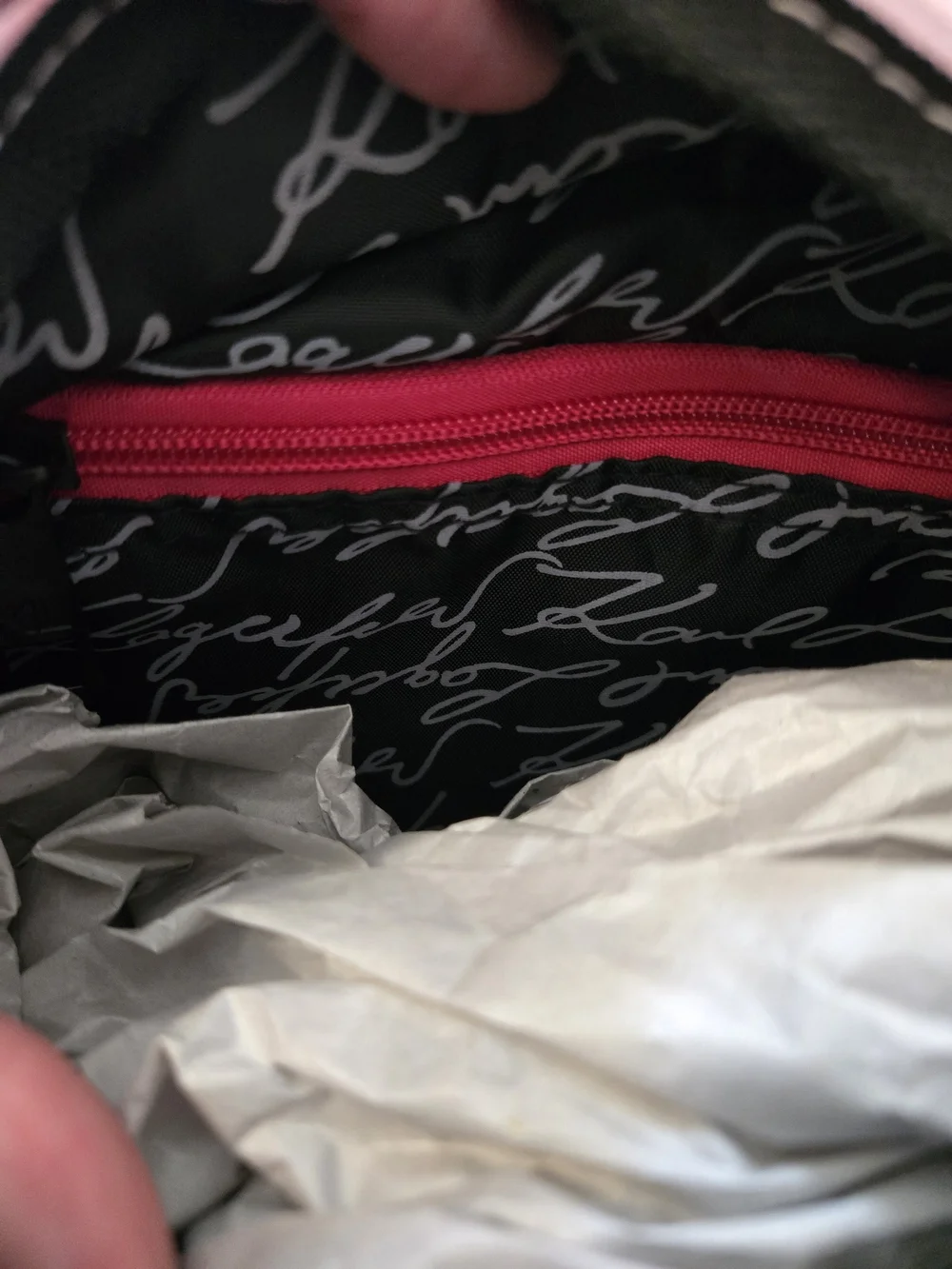 NWT Karl Lagerfeld Pink Cat Graphic Mini Backpack